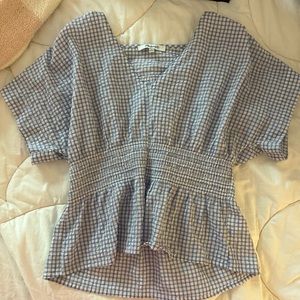 super cute madewell blouse!!
